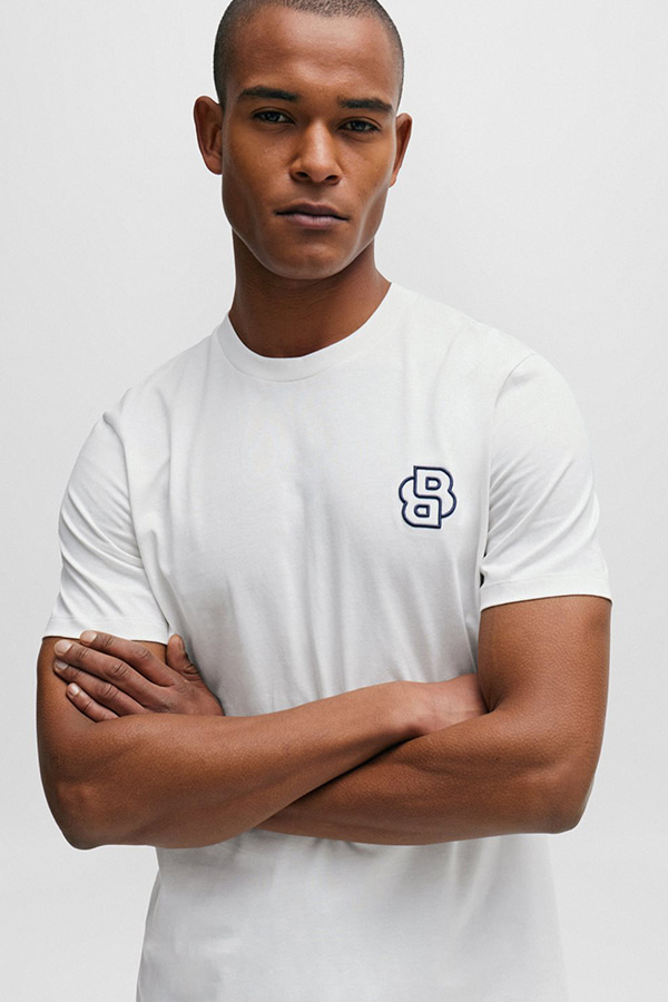 ΜΠΛΟΥΖΑ T-SHIRT BOSS - 100 ΛΕΥΚΟ